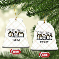 Penguins Resist Ceramic Ornament Nihilist Penguin Anti-Government Meme