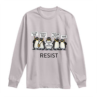Penguins Resist Long Sleeve Shirt Nihilist Penguin Anti-Government Meme