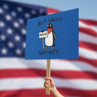 Fck ICE Protest Sign Nihilist Penguin Anti-Government Meme
