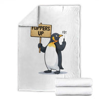 Penguins Resist Throw Blanket Flippers Up Protest