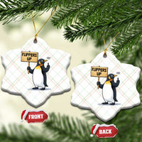 Penguins Resist Ceramic Ornament Flippers Up Protest