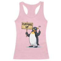 Penguins Resist Racerback Tank Top Flippers Up Protest