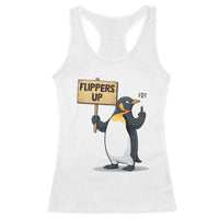 Penguins Resist Racerback Tank Top Flippers Up Protest