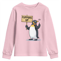 Penguins Resist Youth Sweatshirt Flippers Up Protest