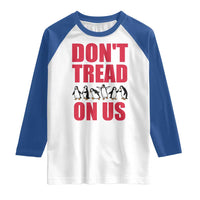 Funny Penguins Resist Protest Raglan Shirt Don't Tread On Us