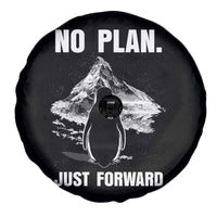 Nihilist Penguin Hiking Meme Spare Tire Cover No Plan Just Forward
