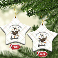 Funny Goose Support Freedom Meme Ceramic Ornament Off To Watch History Repart