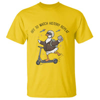 Funny Goose Support Freedom Meme T Shirt Off To Watch History Repart