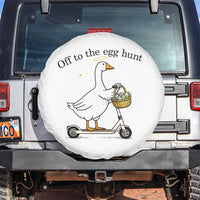 Off To The Egg Hunt Spare Tire Cover Funny Easter Goose