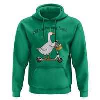 Off To The Egg Hunt Hoodie Funny Easter Goose