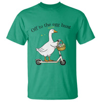 Off To The Egg Hunt T Shirt Funny Easter Goose