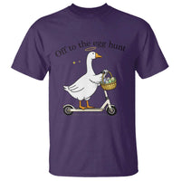 Off To The Egg Hunt T Shirt Funny Easter Goose