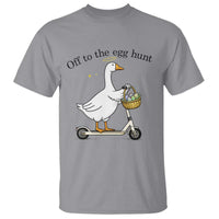 Off To The Egg Hunt T Shirt Funny Easter Goose