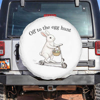 Off To The Egg Hunt Spare Tire Cover Funny Easter Bunny