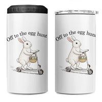 Off To The Egg Hunt 4 in 1 Can Cooler Tumbler Funny Easter Bunny