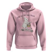 Off To The Egg Hunt Hoodie Funny Easter Bunny