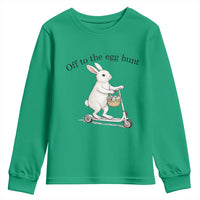 Off To The Egg Hunt Youth Sweatshirt Funny Easter Bunny