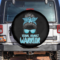 Sexual Assault Awareness Messy Bun Support Survivors Spare Tire Cover