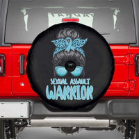 Sexual Assault Awareness Messy Bun Support Survivors Spare Tire Cover