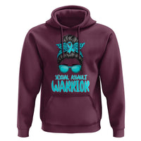 Sexual Assault Awareness Messy Bun Support Survivors Hoodie