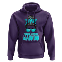 Sexual Assault Awareness Messy Bun Support Survivors Hoodie