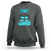 Sexual Assault Awareness Messy Bun Support Survivors Sweatshirt