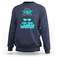 Sexual Assault Awareness Messy Bun Support Survivors Sweatshirt