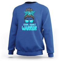 Sexual Assault Awareness Messy Bun Support Survivors Sweatshirt