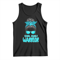 Sexual Assault Awareness Messy Bun Support Survivors Tank Top