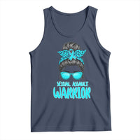 Sexual Assault Awareness Messy Bun Support Survivors Tank Top