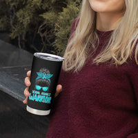 Sexual Assault Awareness Messy Bun Support Survivors Tumbler Cup
