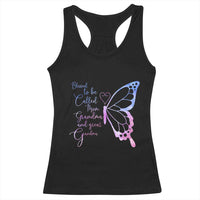 Blessed to Be Called Mom Grandma Great Grandma Racerback Tank Top Mama Butterfly Mother's Day Gift