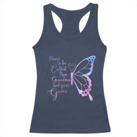 Blessed to Be Called Mom Grandma Great Grandma Racerback Tank Top Mama Butterfly Mother's Day Gift