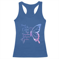 Blessed to Be Called Mom Grandma Great Grandma Racerback Tank Top Mama Butterfly Mother's Day Gift