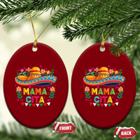 Mama Cita Ceramic Ornament Cinco De Mayo Mexican Mom Flower Sombrero