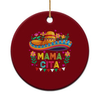 Mama Cita Ceramic Ornament Cinco De Mayo Mexican Mom Flower Sombrero