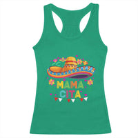 Mama Cita Racerback Tank Top Cinco De Mayo Mexican Mom Flower Sombrero