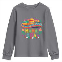 Mama Cita Youth Sweatshirt Cinco De Mayo Mexican Mom Flower Sombrero