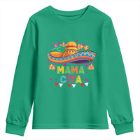 Mama Cita Youth Sweatshirt Cinco De Mayo Mexican Mom Flower Sombrero