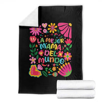 La Mejor Mama Del Mundo Throw Blanket Dia de las Madres Regalo Gift