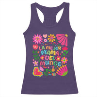 La Mejor Mama Del Mundo Racerback Tank Top Dia de las Madres Regalo Gift