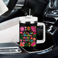 La Mejor Mama Del Mundo Tumbler With Handle Dia de las Madres Regalo Gift