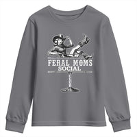 Feral Moms Social Club Youth Sweatshirt Western Cowgirl Mom Mother’s Day Gift