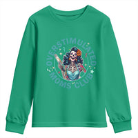 Overstimulated Moms Club Youth Sweatshirt Neurodivergent Mom Mental Health