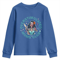 Overstimulated Moms Club Youth Sweatshirt Neurodivergent Mom Mental Health