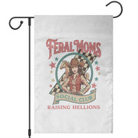 Feral Moms Social Club Garden Flag Western Cowgirl Mom Mother’s Day