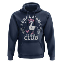 Feral Moms Raising Hellions Social Club Hoodie Funny Goose Pink Cowgirl Boots Hat