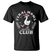 Feral Moms Raising Hellions Social Club T Shirt Funny Goose Pink Cowgirl Boots Hat