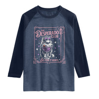 The Desperado Club Sign Sci-Fi Book Raglan Shirt Vintage Princess Cat Book Lover