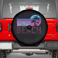 Vintage Miami Beach Spare Tire Cover Florida Proud Floridian Retro Palms Trees